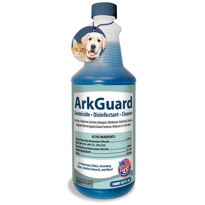 ArkGuard Kennel Disinfectant, Cleaner & Deodorizer - Quart Concentrate