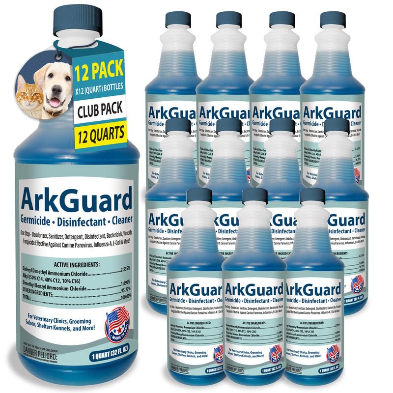 ArkGuard Kennel Disinfectant, Cleaner & Deodorizer - Quart Concentrate