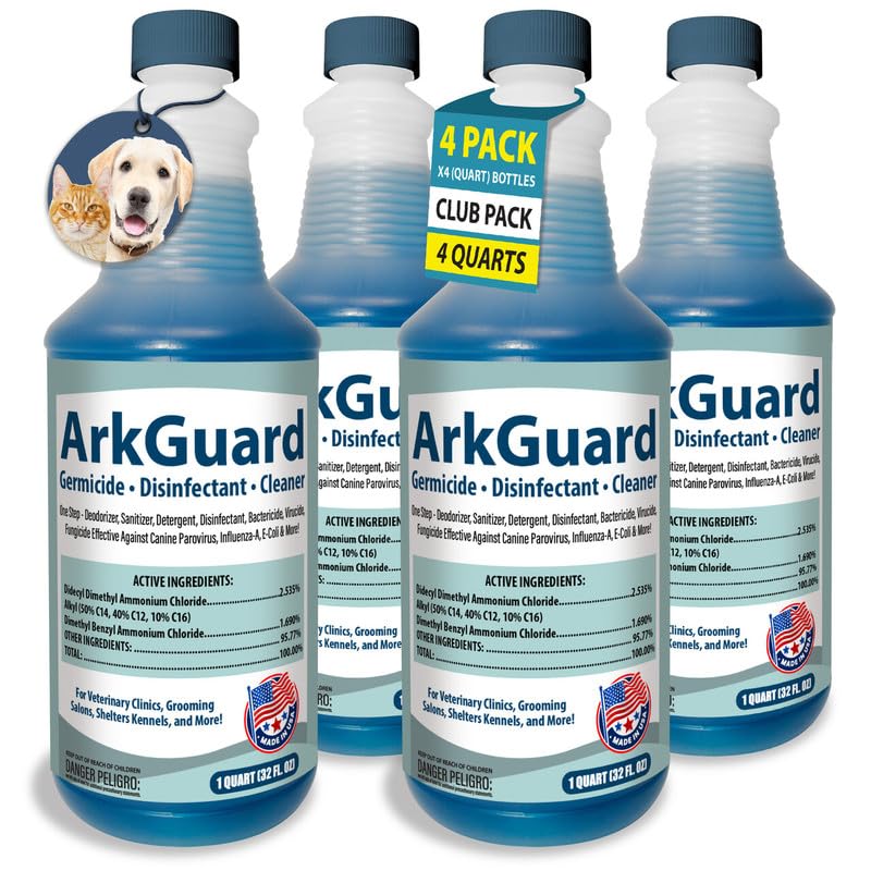 ArkGuard Kennel Disinfectant, Cleaner & Deodorizer - Quart Concentrate