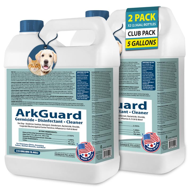 ArkGuard Kennel Disinfectant, Cleaner & Deodorizer - Gallon Concentrate