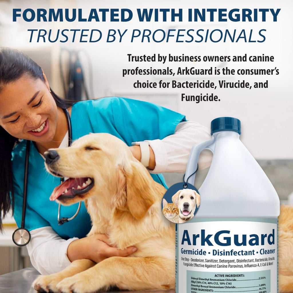 ArkGuard Kennel Disinfectant, Cleaner & Deodorizer - Gallon Concentrate