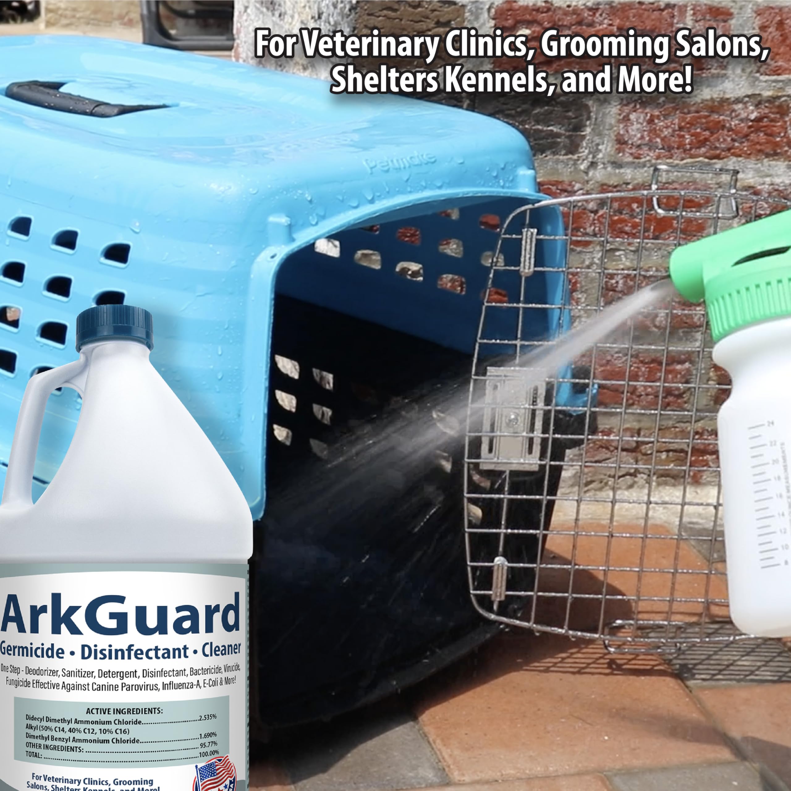 ArkGuard Kennel Disinfectant, Cleaner & Deodorizer - Gallon Concentrate