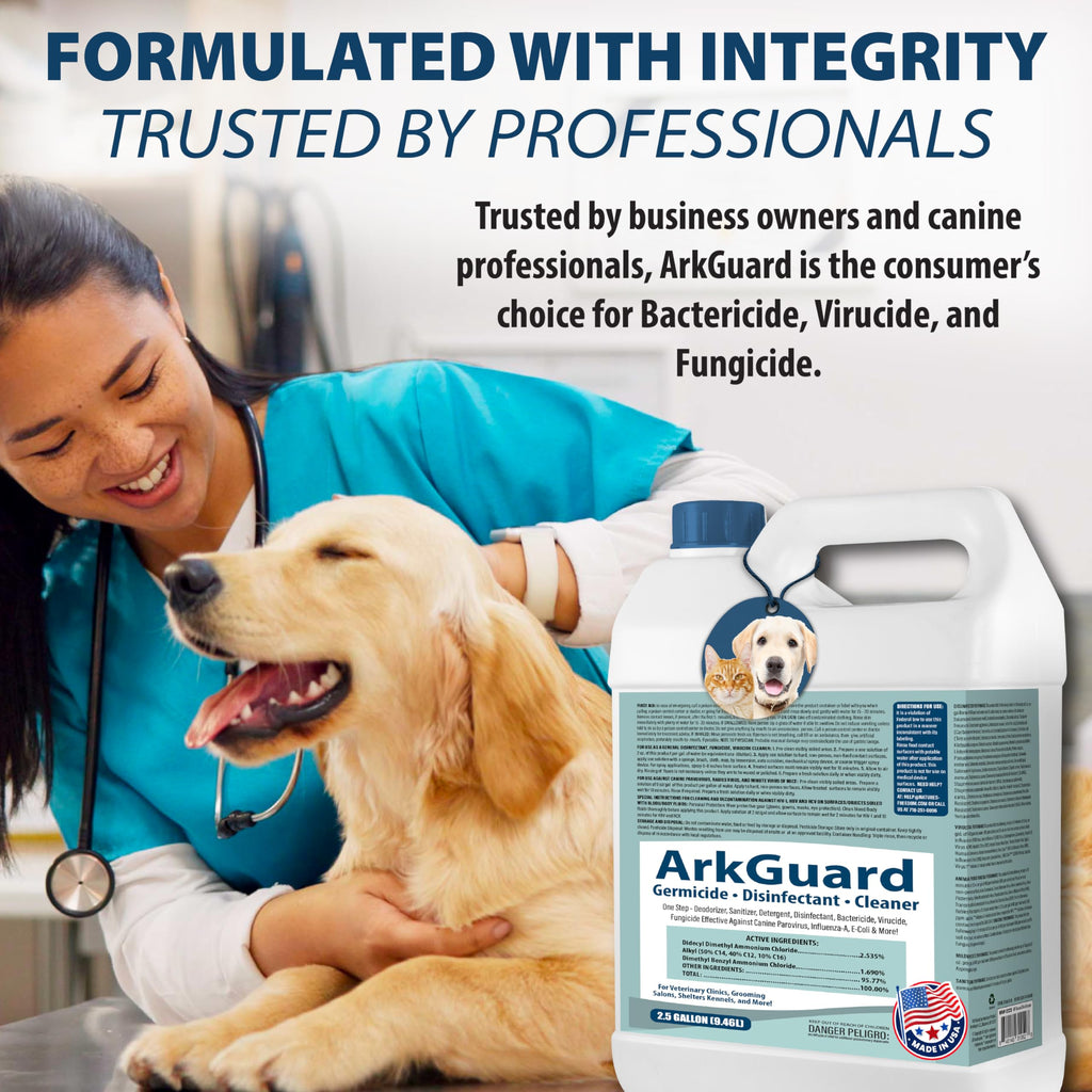 ArkGuard Kennel Disinfectant, Cleaner & Deodorizer - Gallon Concentrate