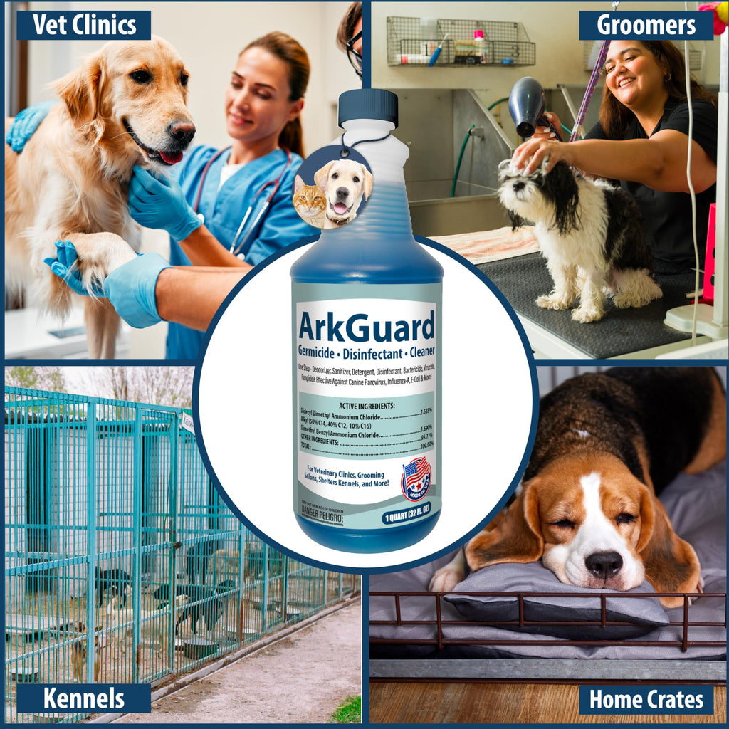 ArkGuard Kennel Disinfectant, Cleaner & Deodorizer - Quart Concentrate